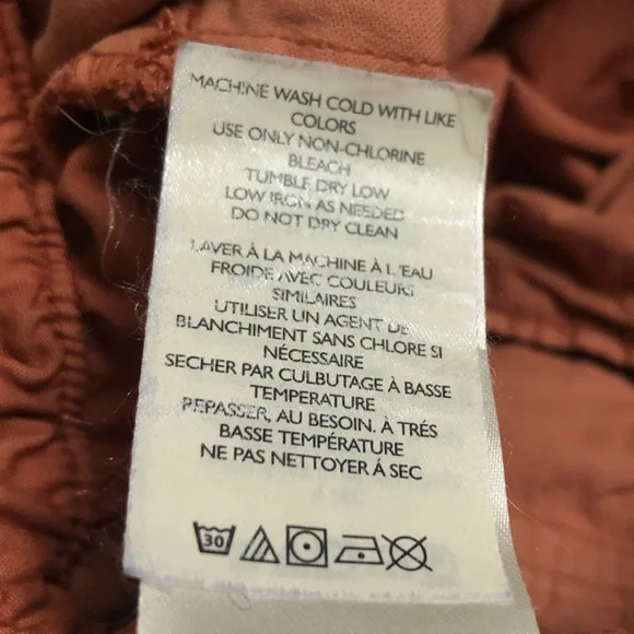 Free People drawstring cotton parachute pants sz  XS coral 🪸 - Picture 4 of 9